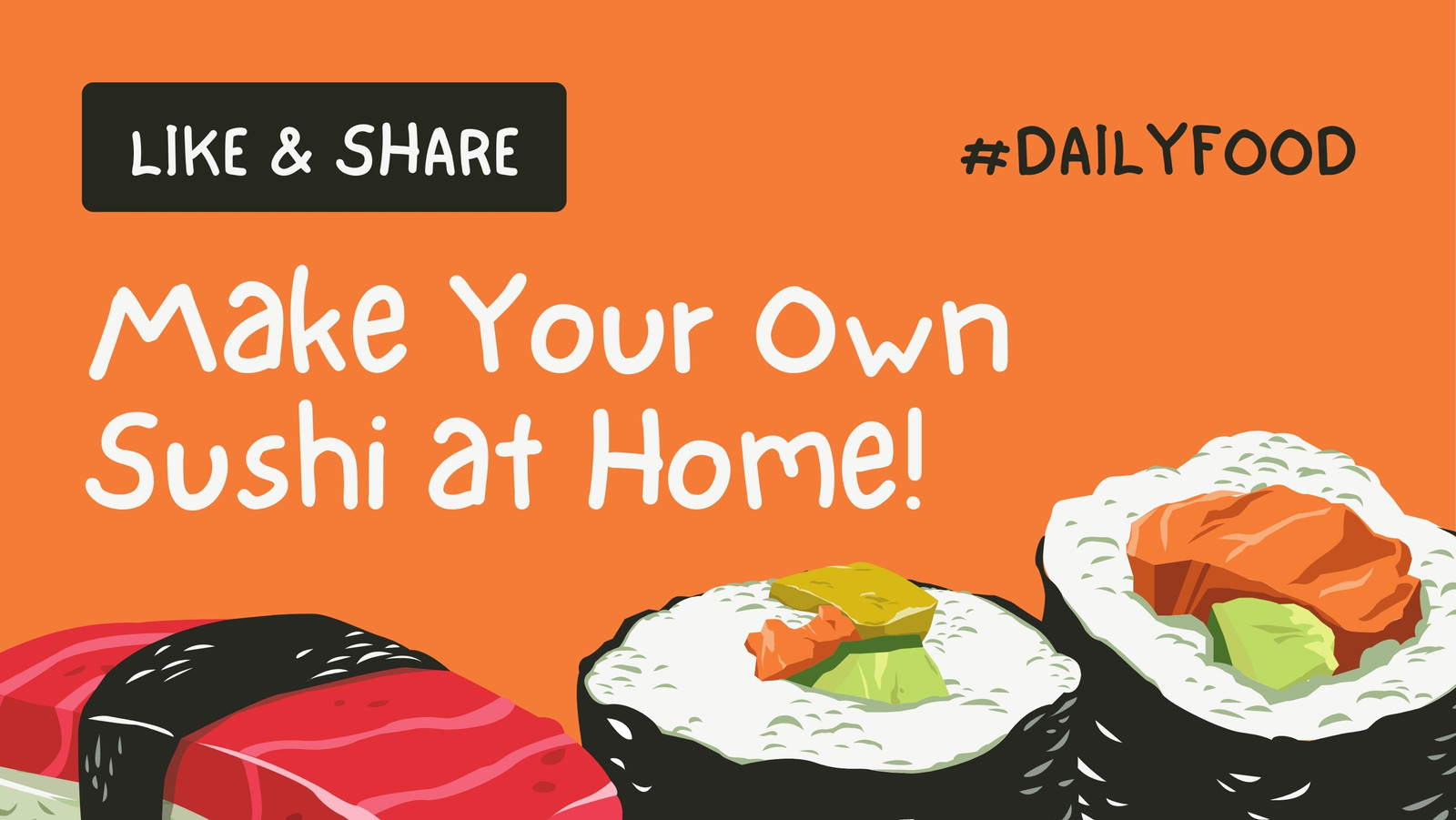 How to Make Your Own Sushi Rolls (Infographic)  Homemade sushi, How to make  sushi, Sushi at home