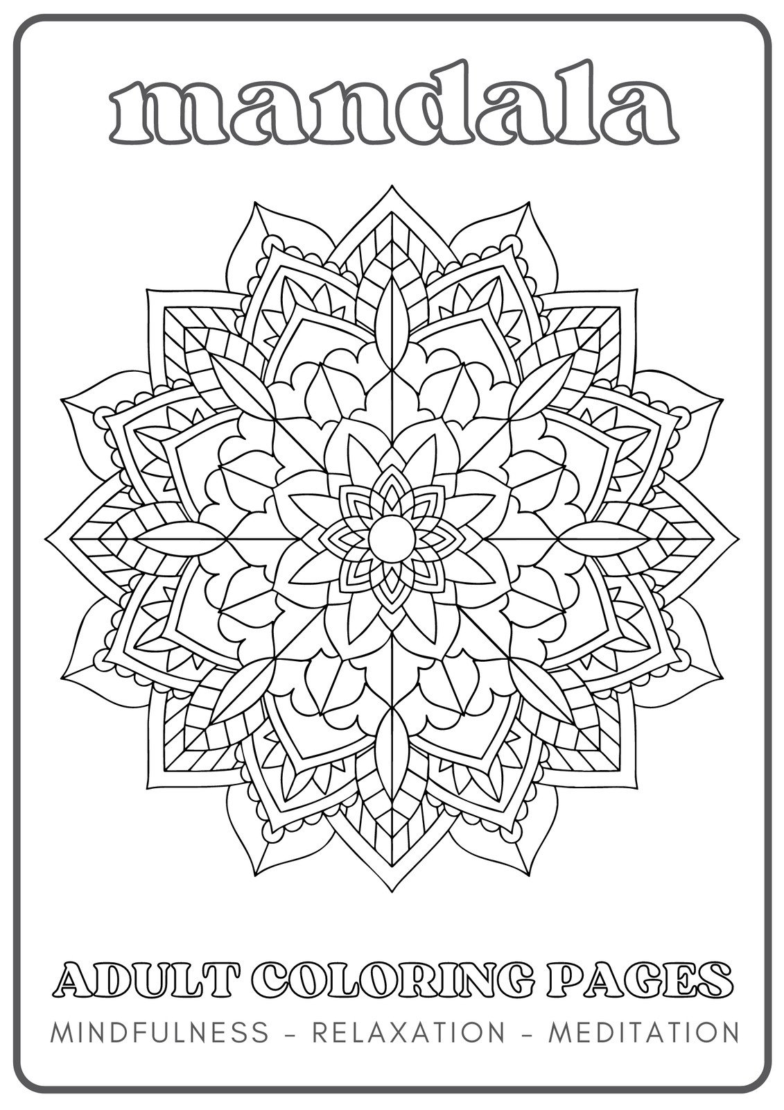 Free and customizable mandala templates