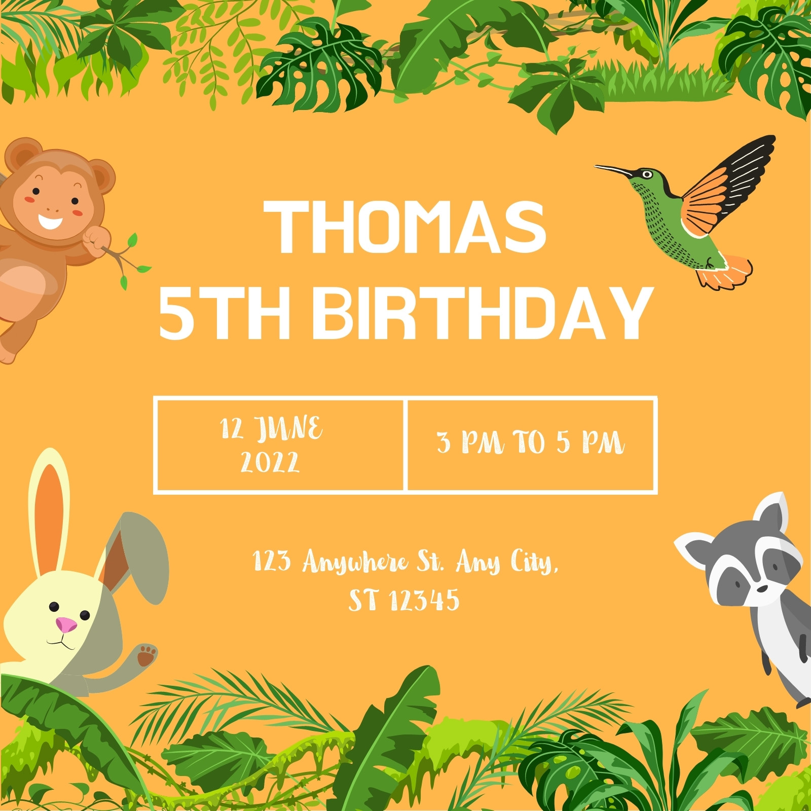 Page 8 - Free, printable, editable kids party invitation templates | Canva