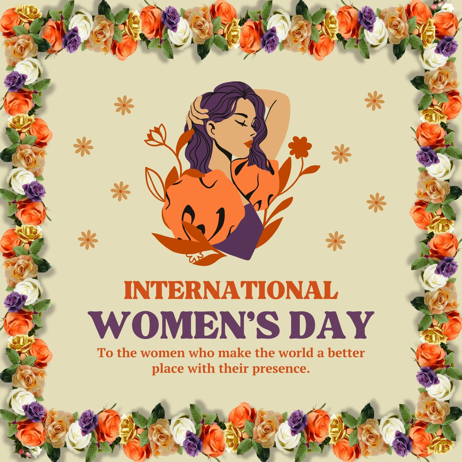 Free Women's Day Instagram post templates to edit