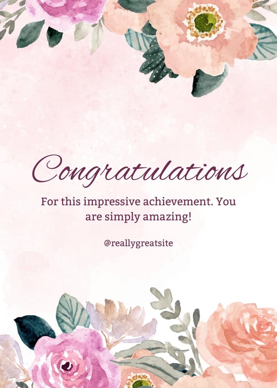 Page 2 - Free custom printable congratulations poster templates | Canva