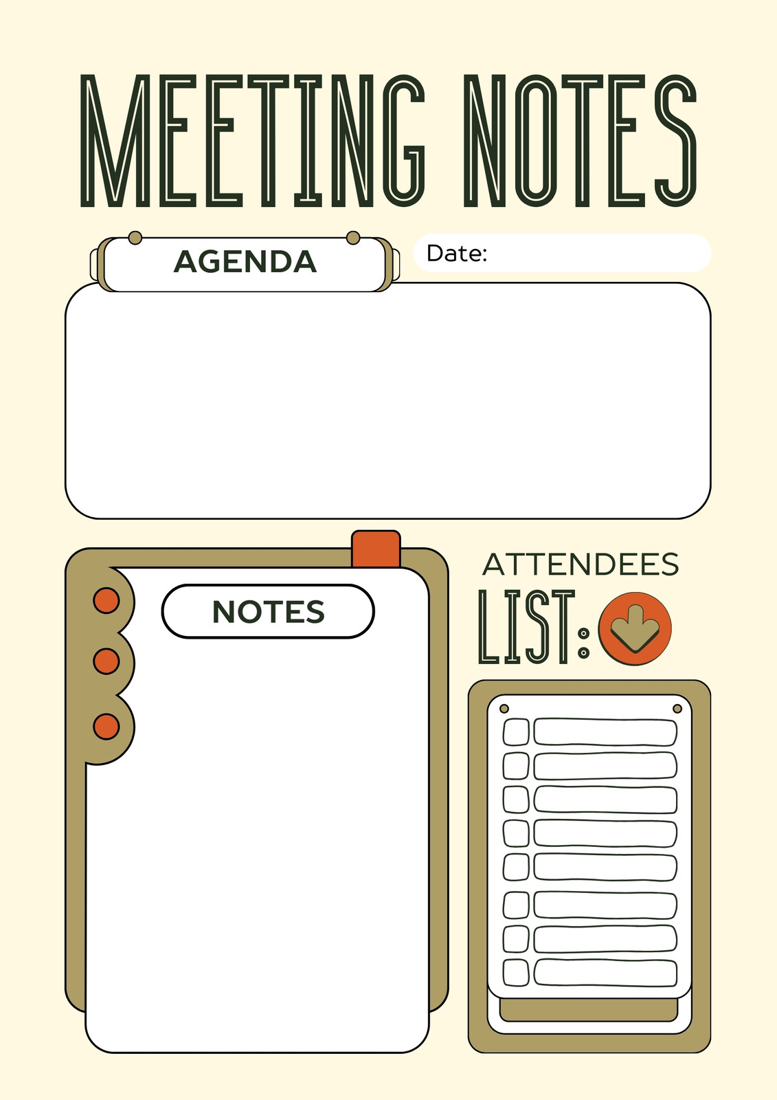 Free and customizable agenda templates