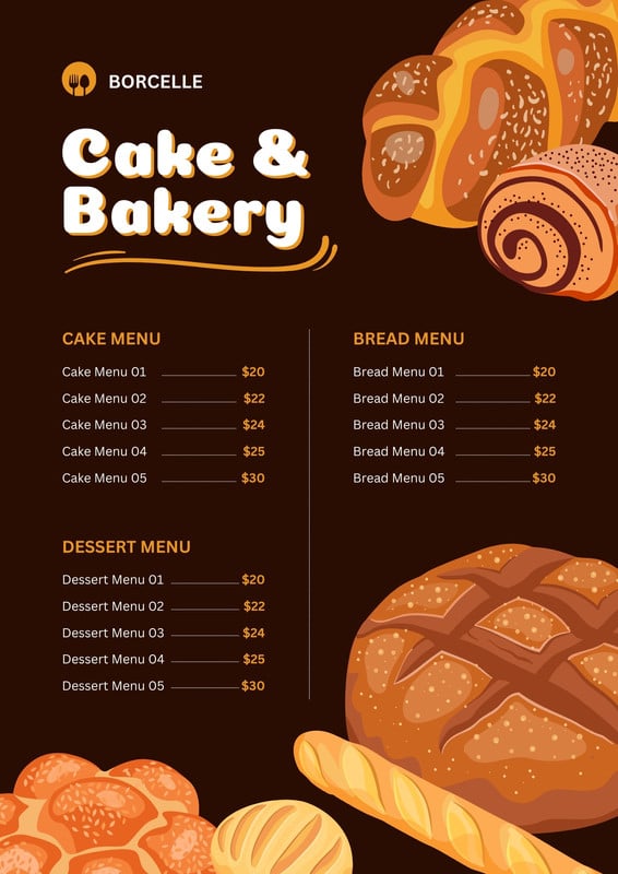 Cake Menu PNG Transparent Images Free Download | Vector Files | Pngtree