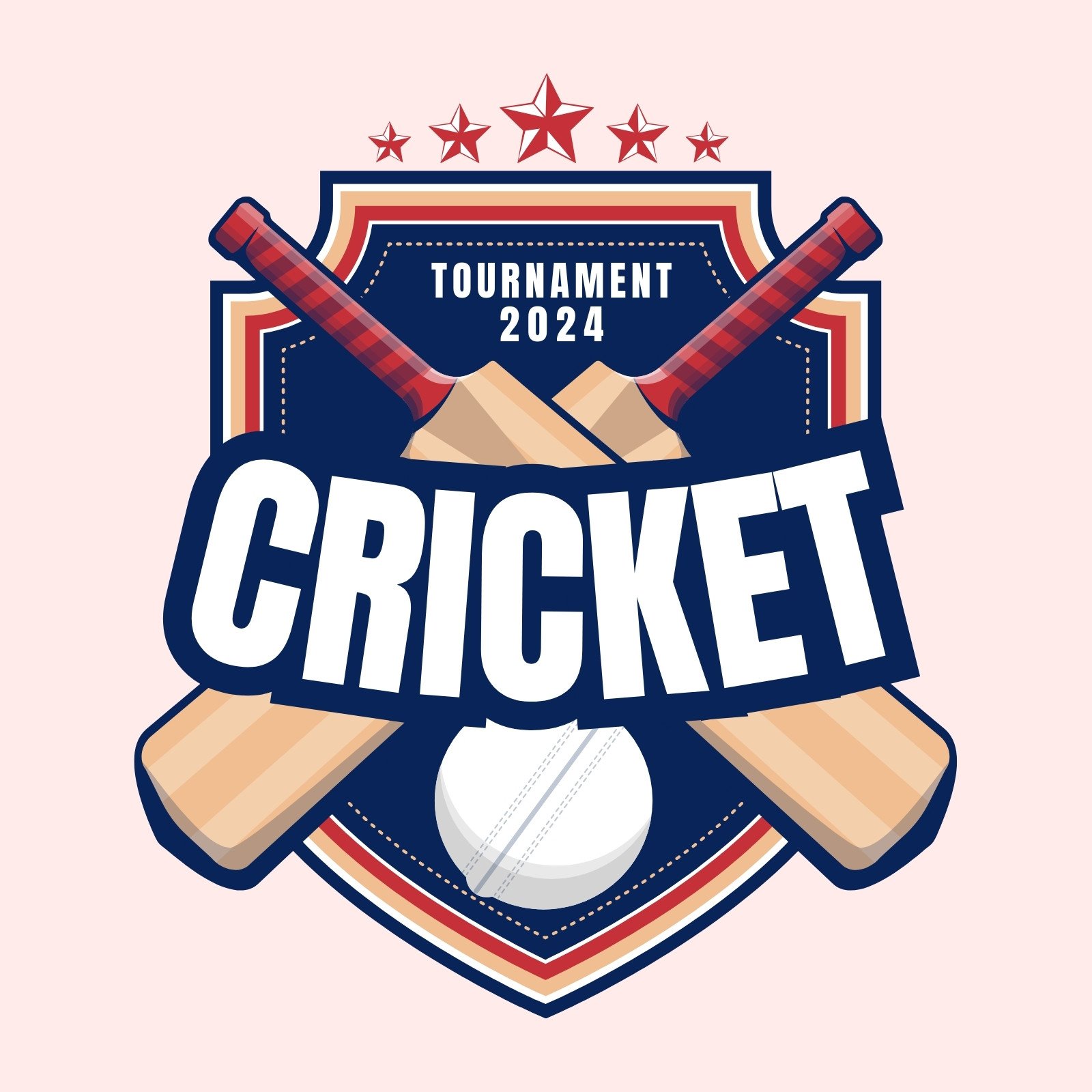 Set of Cricket Club Badges with Design Element. Vector. Concept for Shirt,  Print, Stamp or Tee. Templates for Cricket Stock Vector - Illustration of  league, icon: 156303908