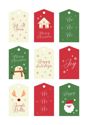 Free, printable and customizable gift tag templates | Canva