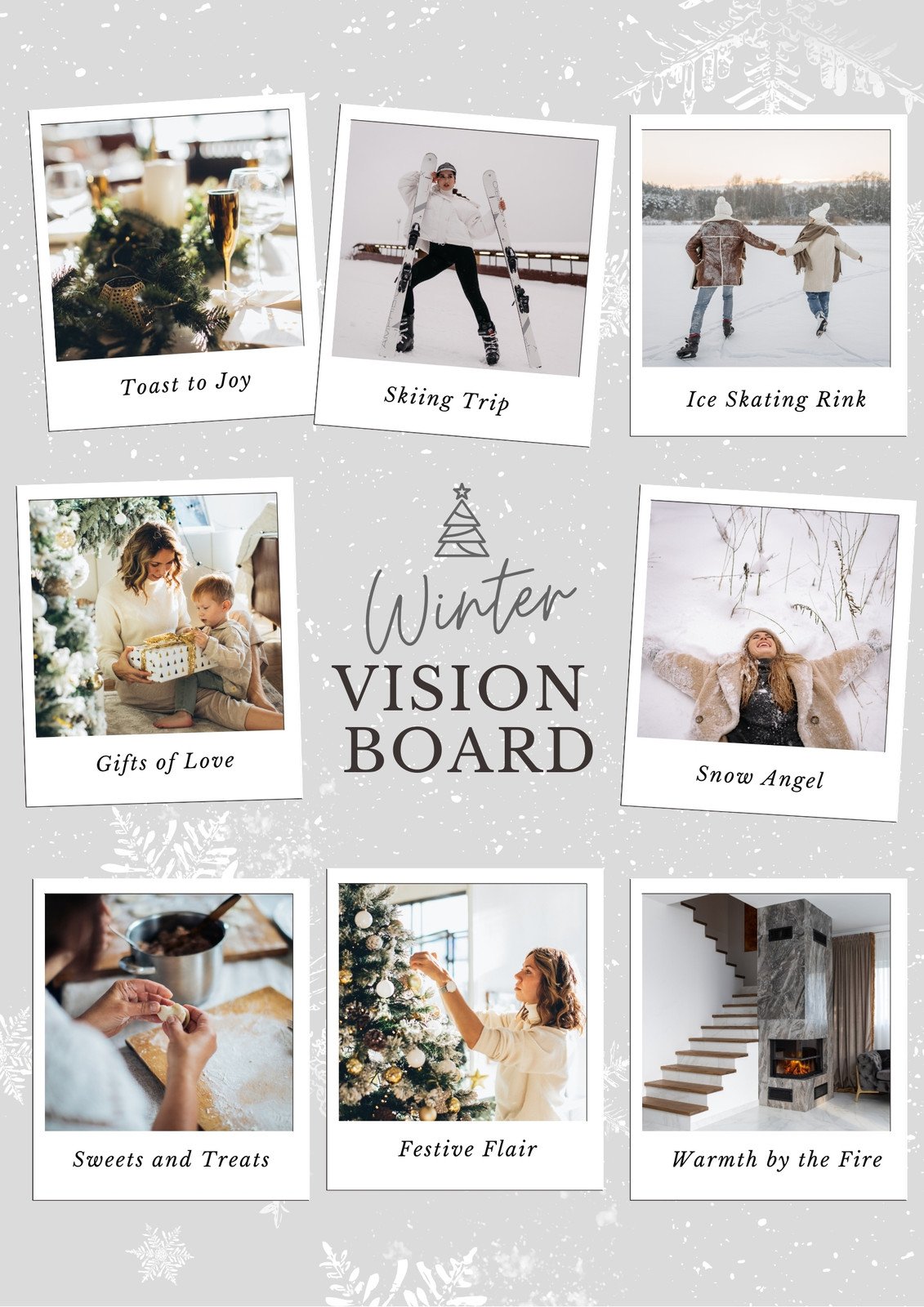 Goal Vision Board, Printable Vision Board Poster, Template, Dream Board,  Minimalist Goals Board, Goal Planner Poster, Minimalist Boho 
