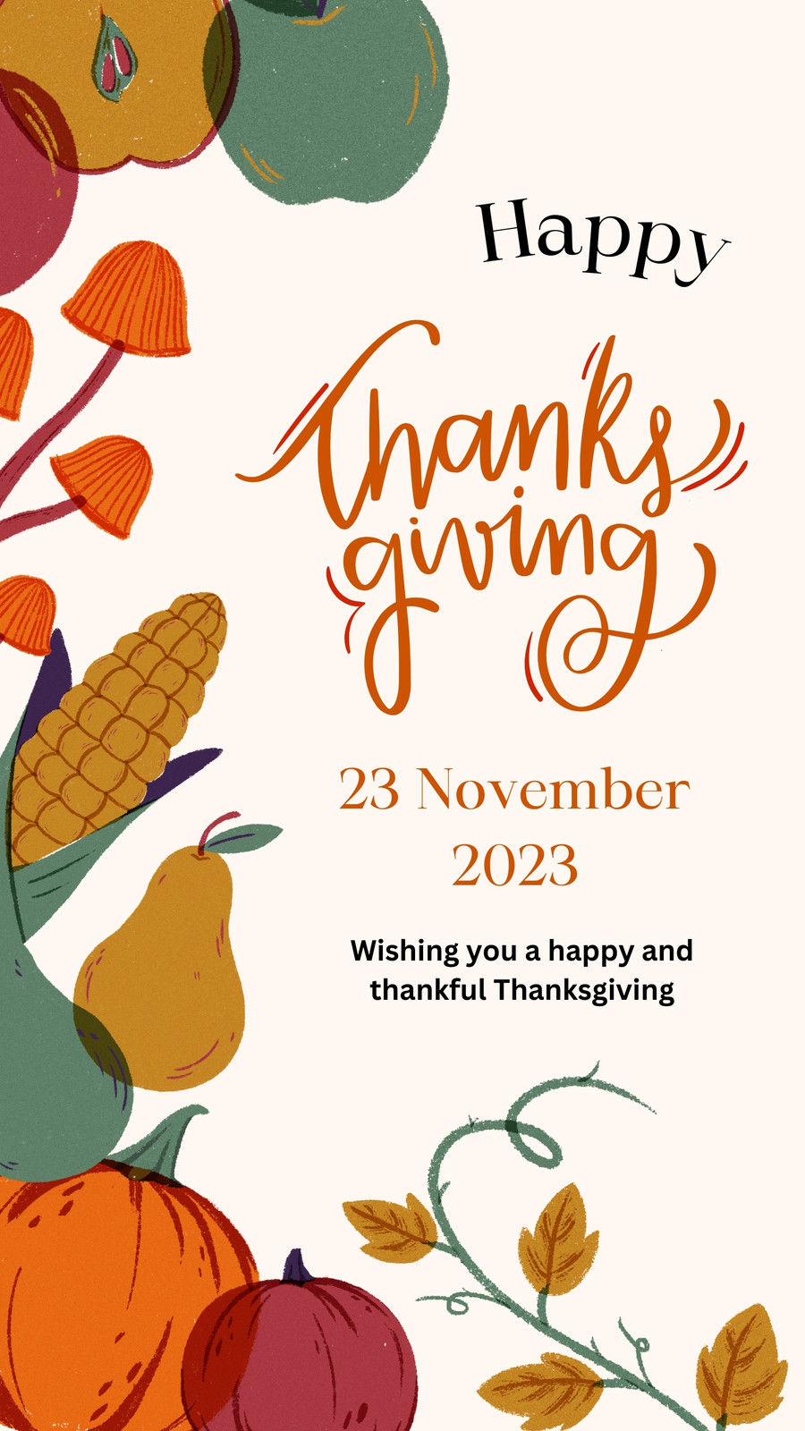 Free and customizable thanksgiving templates