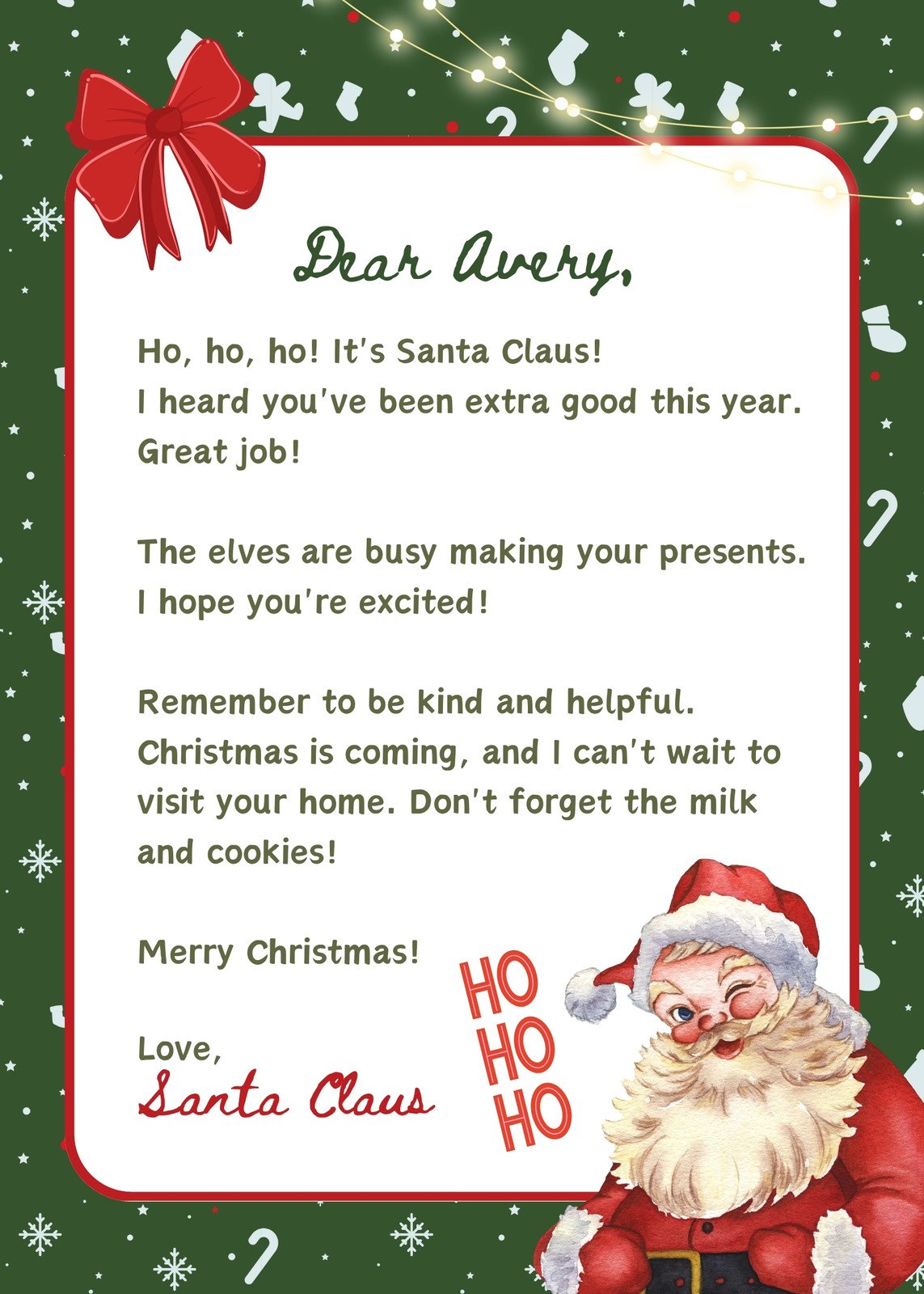 Free custom printable Christmas card templates