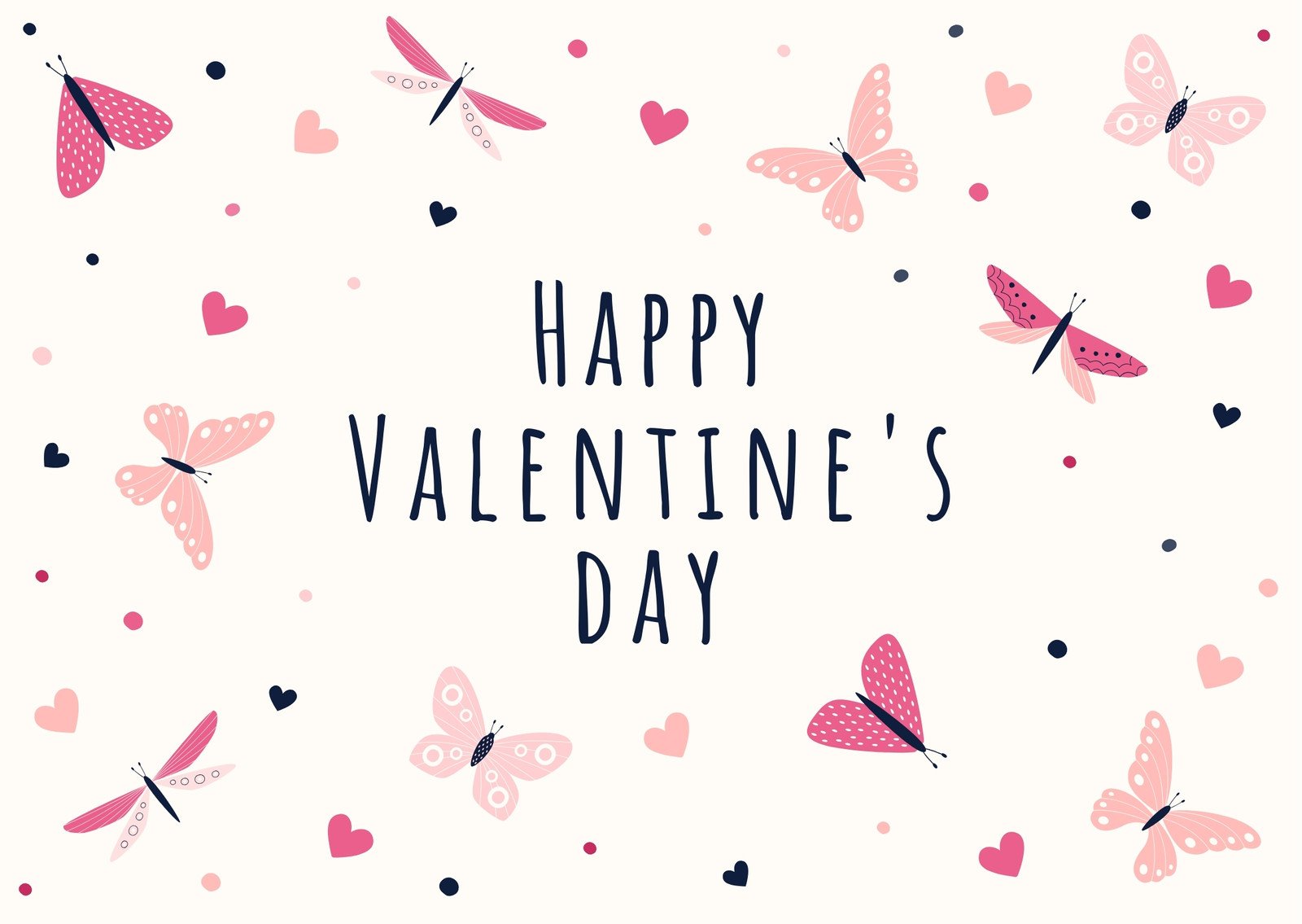 Free custom printable Valentine's Day card templates