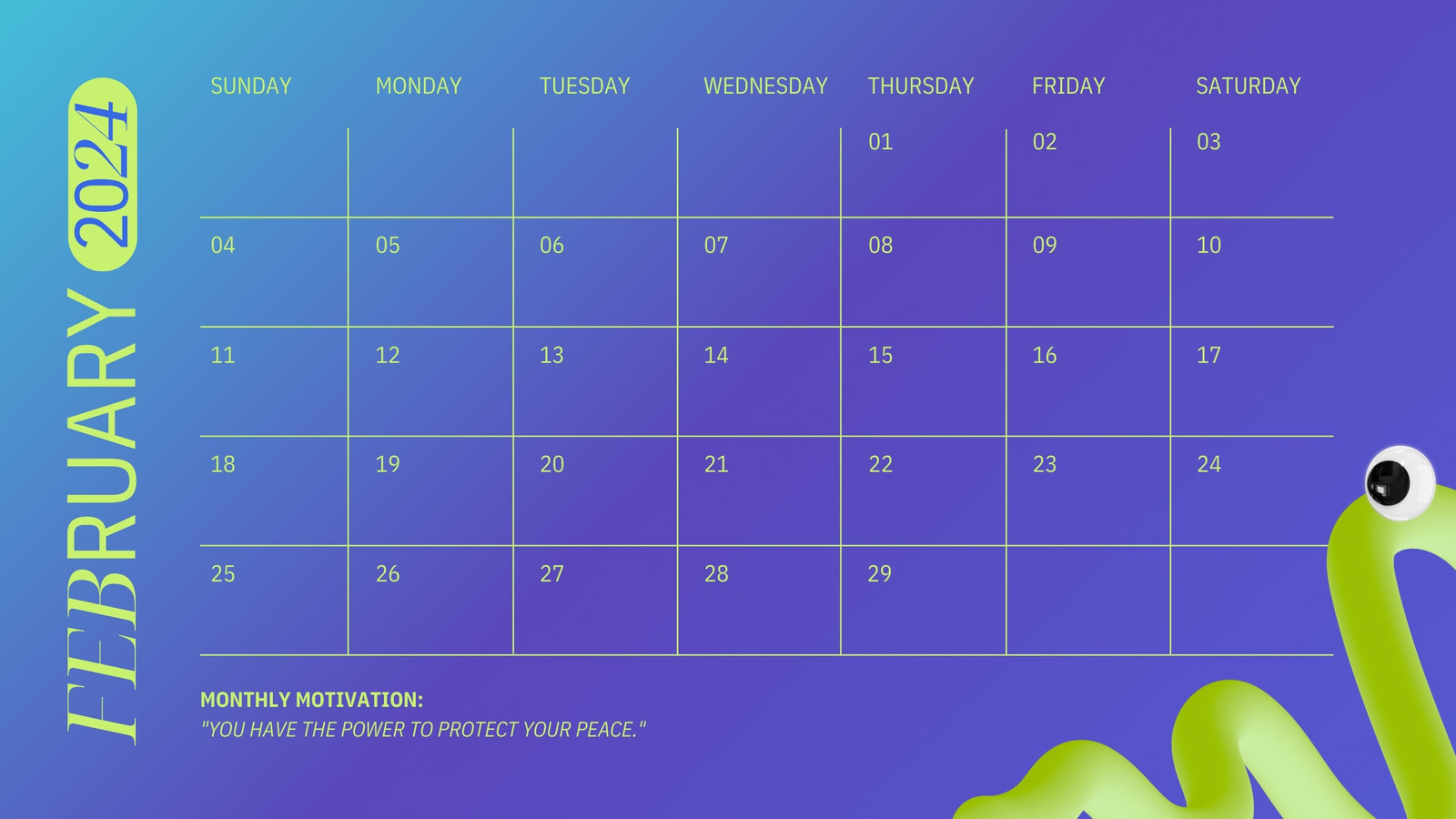 Page 7 - Free, printable, customizable monthly calendar templates