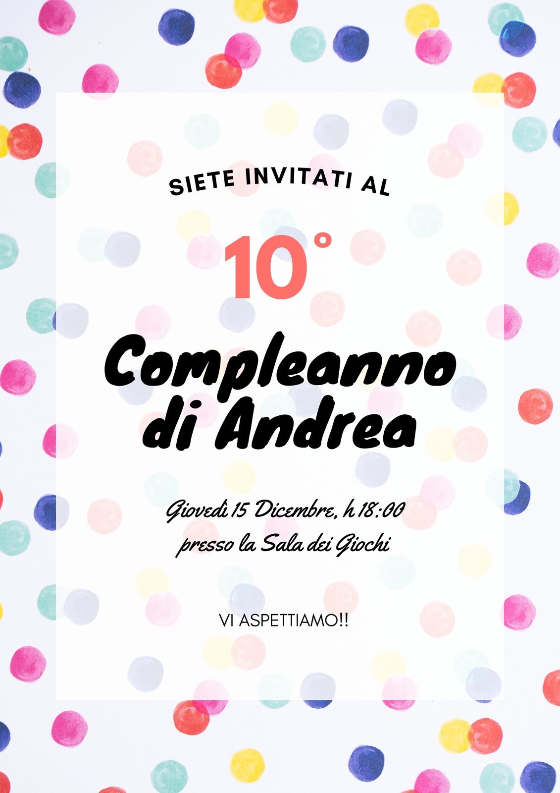 festa: modelli da personalizzare gratis