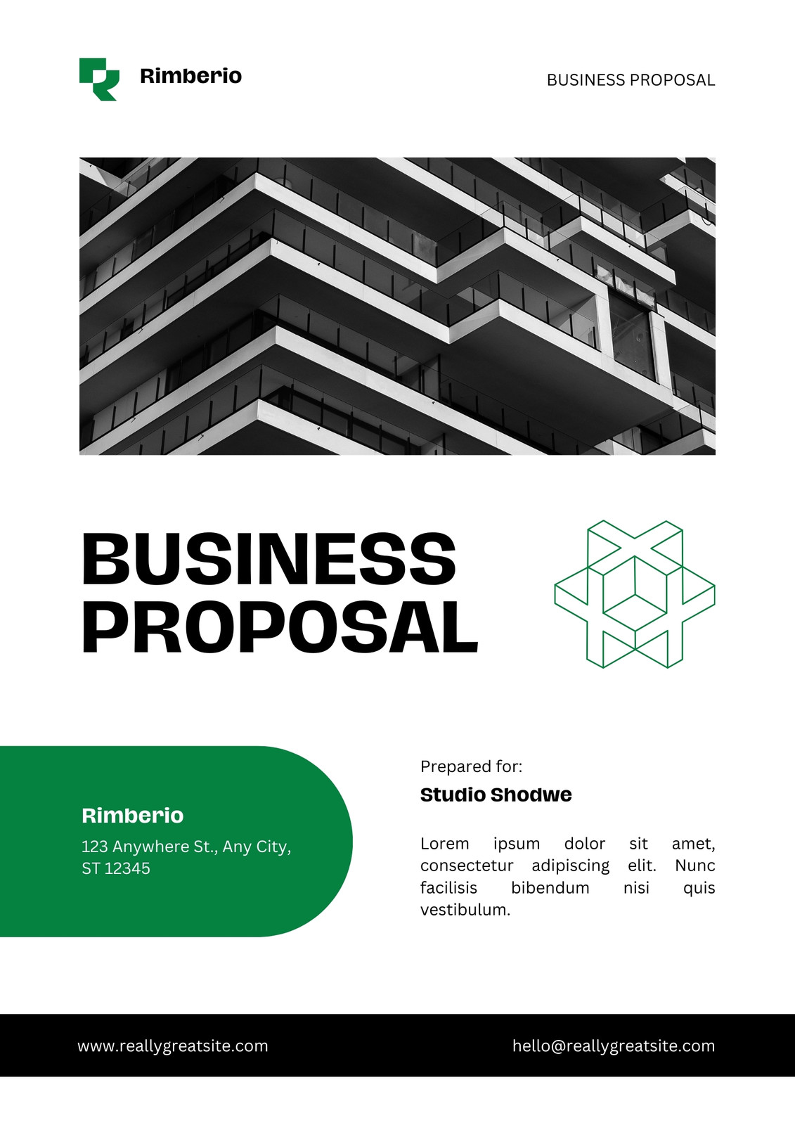 Free Clean Business Proposal Template - Customize with PicMonkey