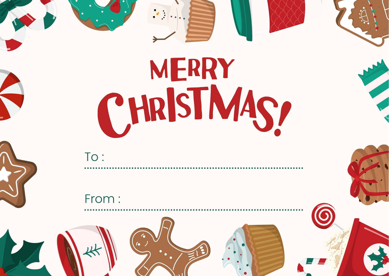 Customize 476+ Cute Christmas Card Templates Online - Canva