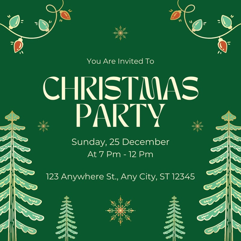 Customize 273+ Christmas Party Virtual Invitation Templates Online - Canva