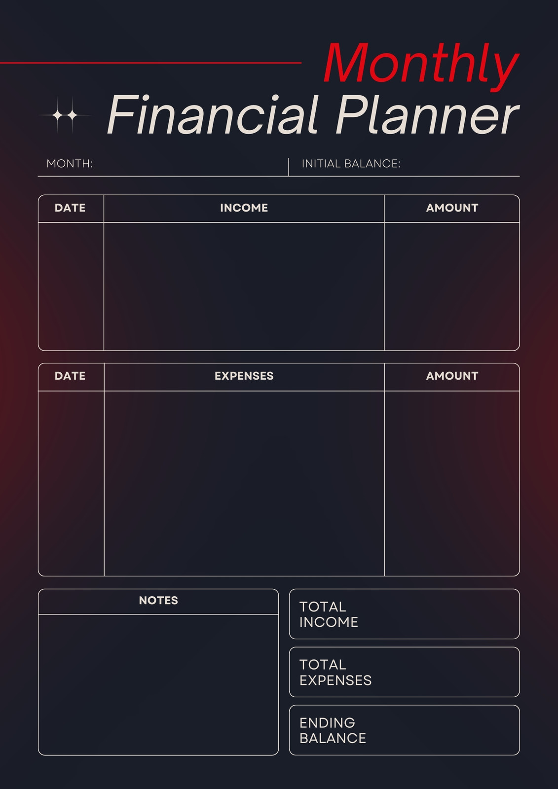 Customize 237+ Finance Planner Templates Online - Canva