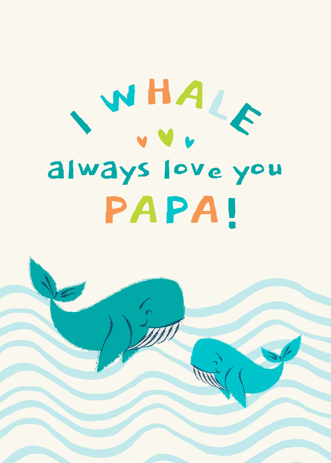 Personalised Fish Fathers Day Card | Lilac Kitten Designs