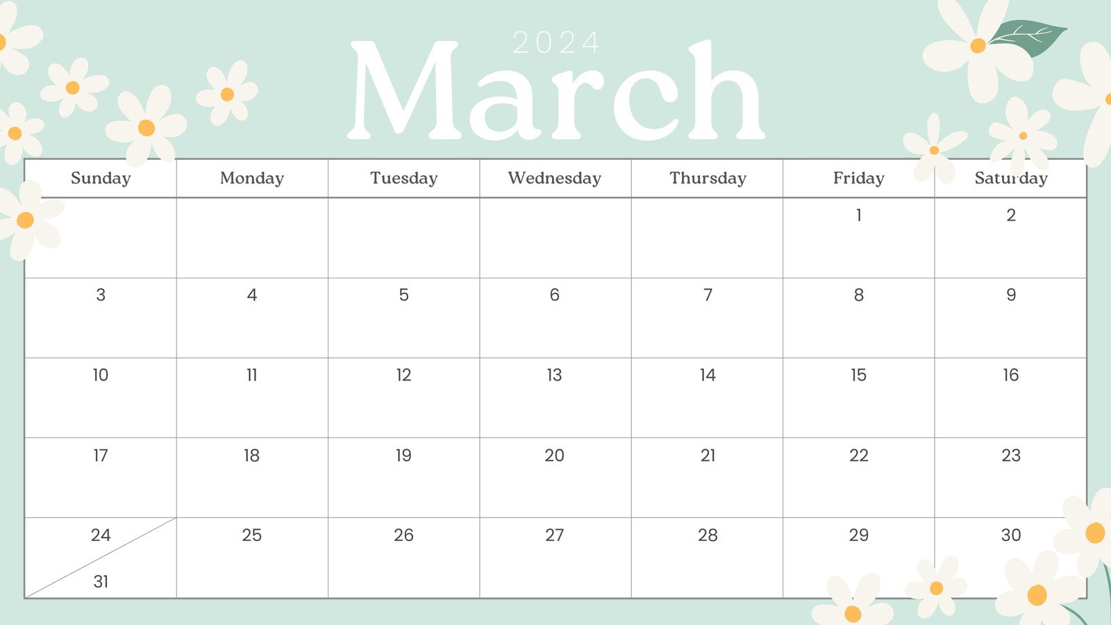 2024 March Calendar With Holidays Printable Stickers Online Fsu Fall