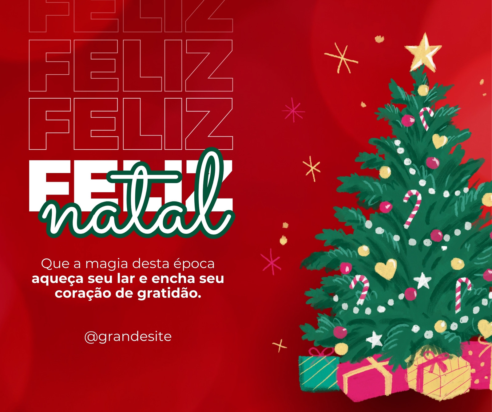 Modelos gratuitos e personalizáveis de Natal - Canva