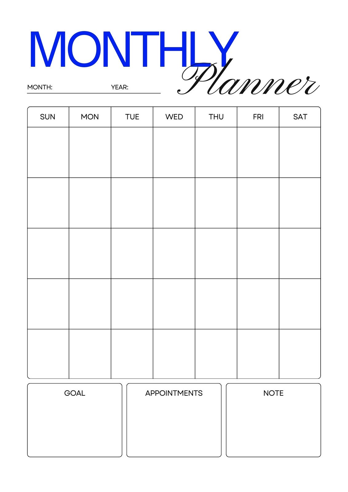 Free daily planner templates to customize