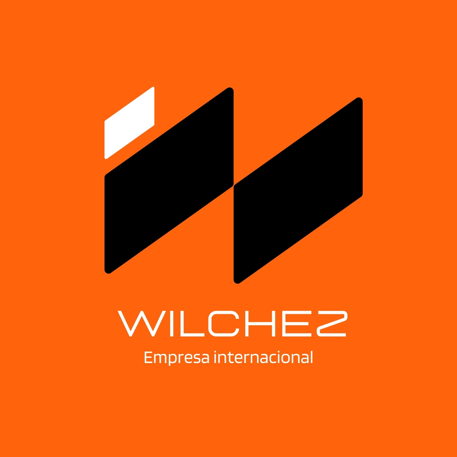 Naranja Negro y Blanco Moderno Negocios Logo