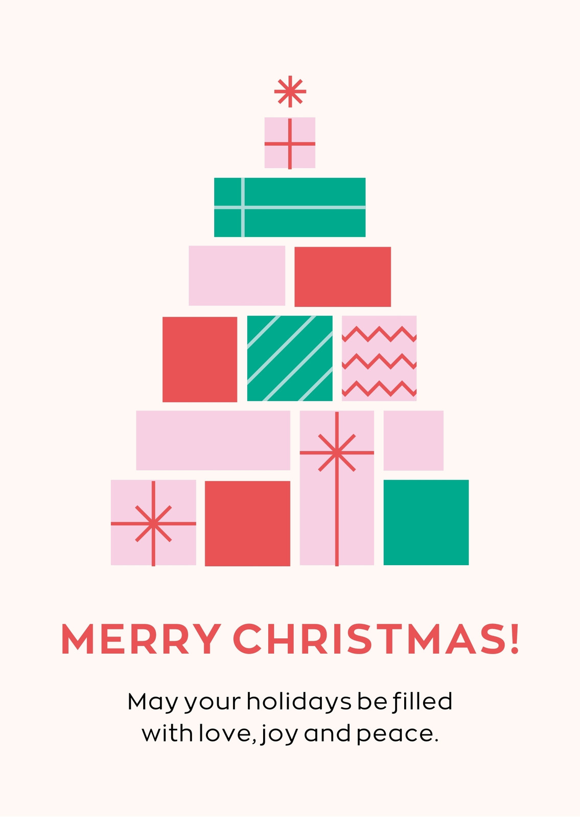 Free custom printable Christmas card templates