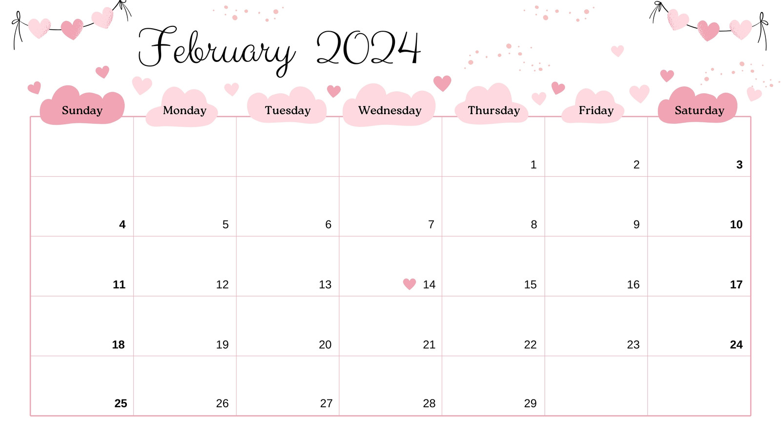 Free custom printable daily calendar templates Canva