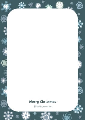 Free customizable Christmas page border templates | Canva