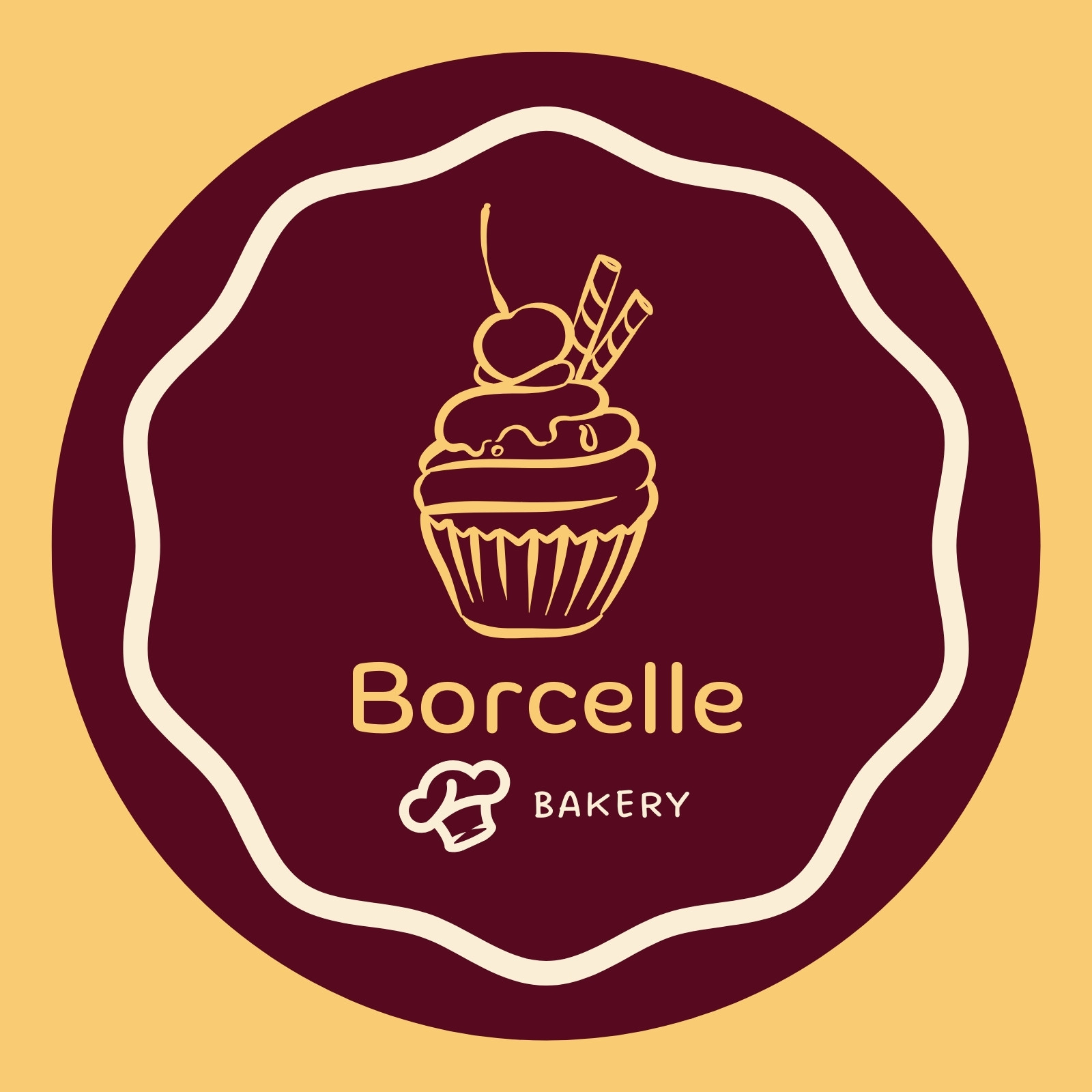 cute bear bakery logo cute hand drawn. Stock Vector | Adobe Stock