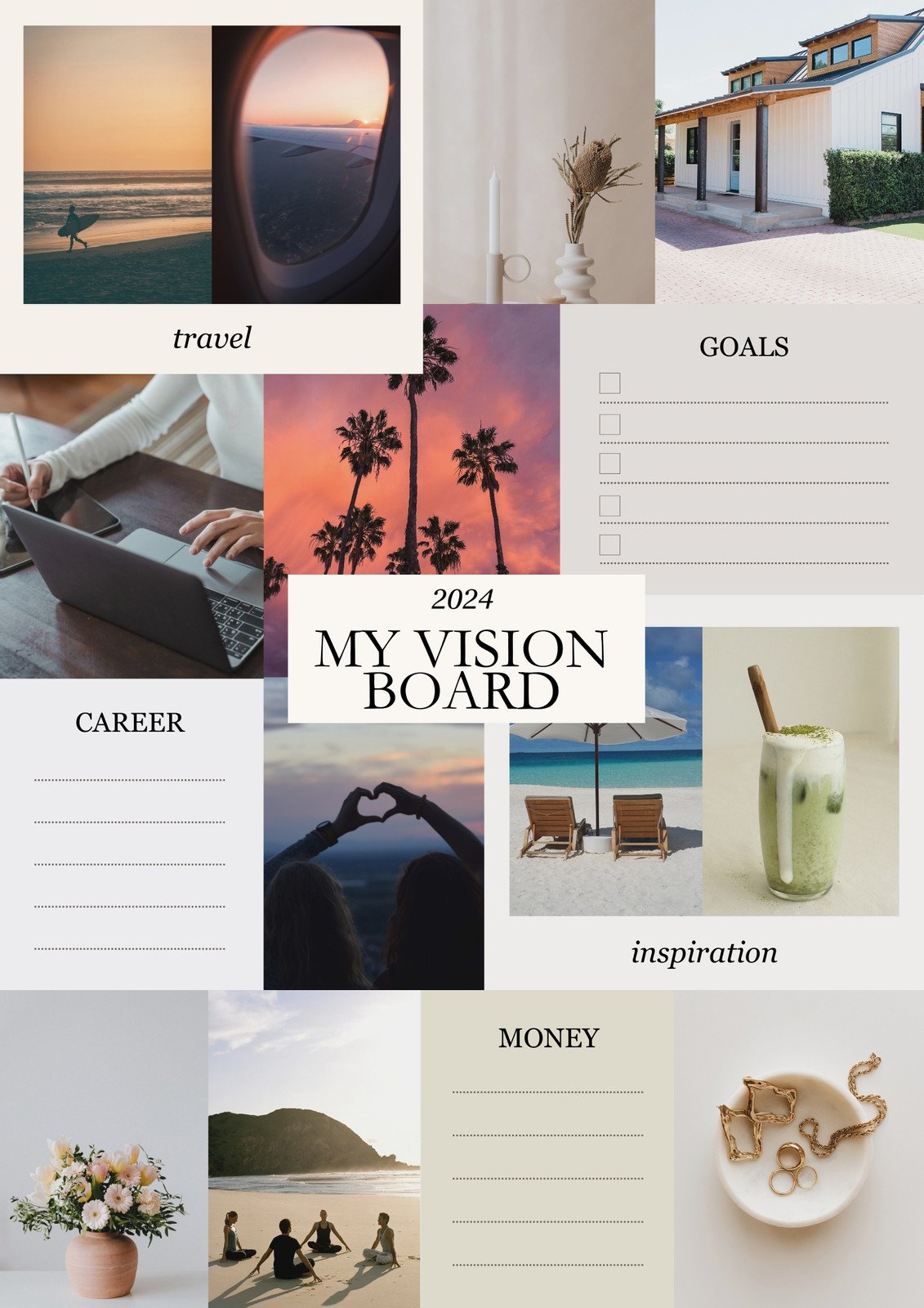 💡 Make a vision board with 'junk mail' 📫 Ive created a quick vision board  sample using only the advertising pamphlets/ brochures from…