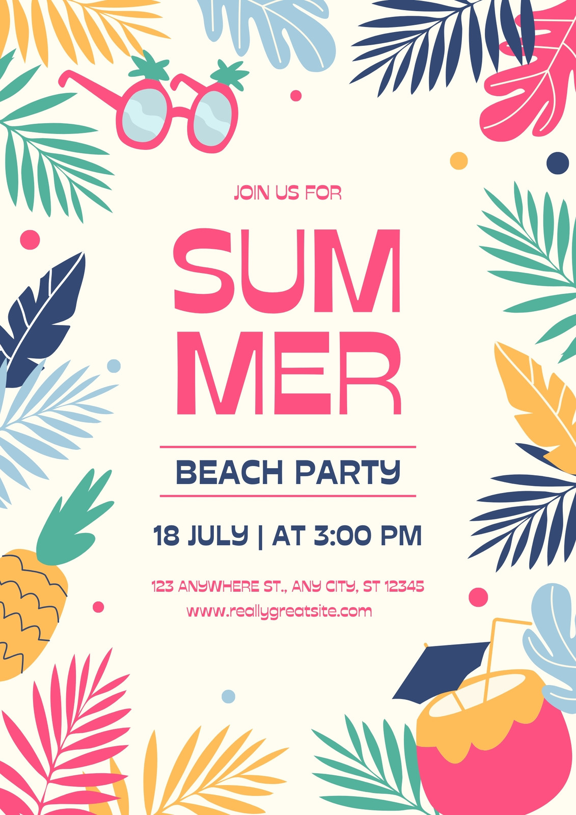 Free and customizable summer templates