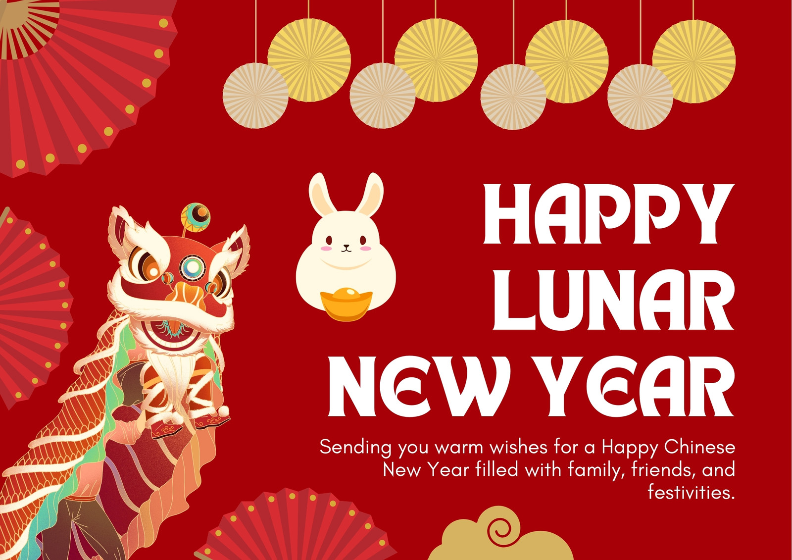 2024 Lunar New Year OUT OF OFFICE in white