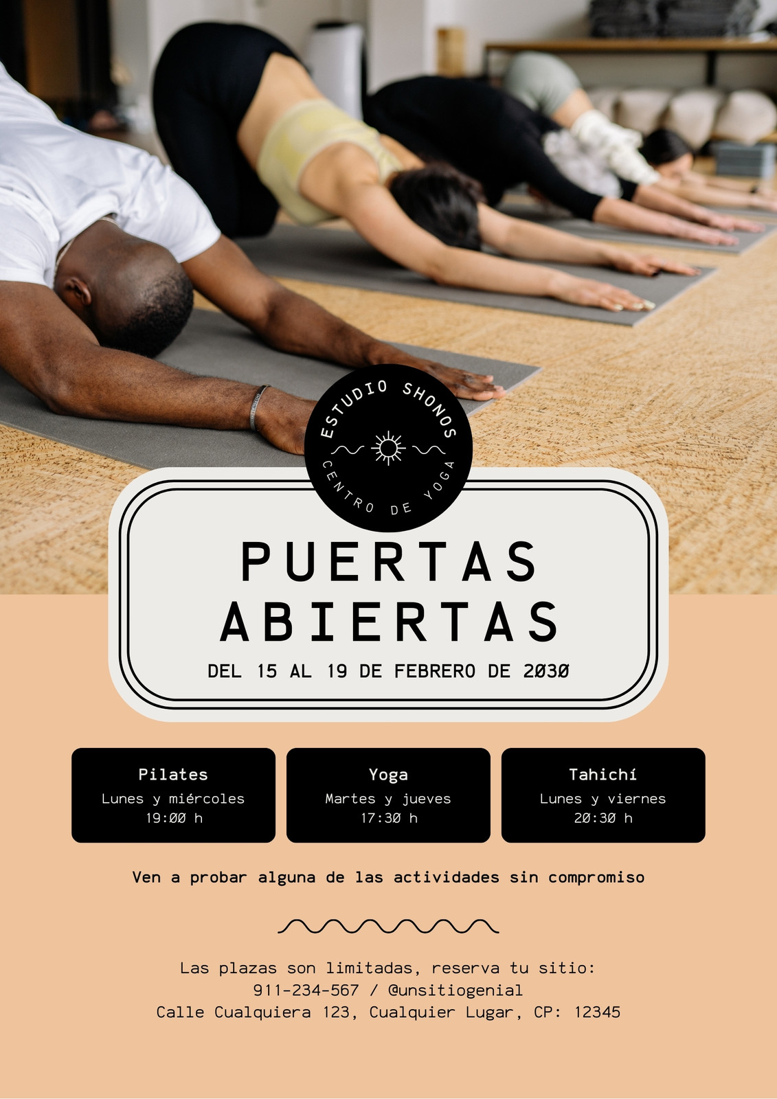 Free and customizable yoga templates