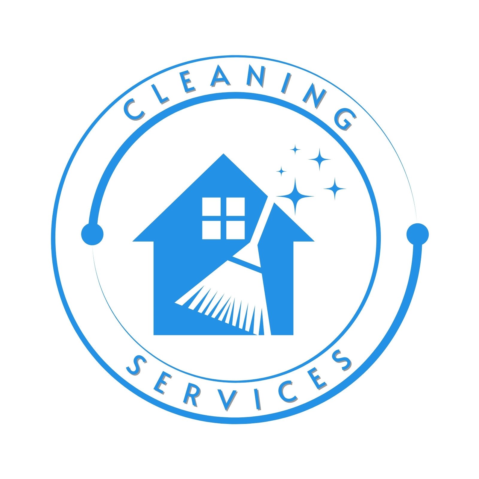 unique cleaning services logo