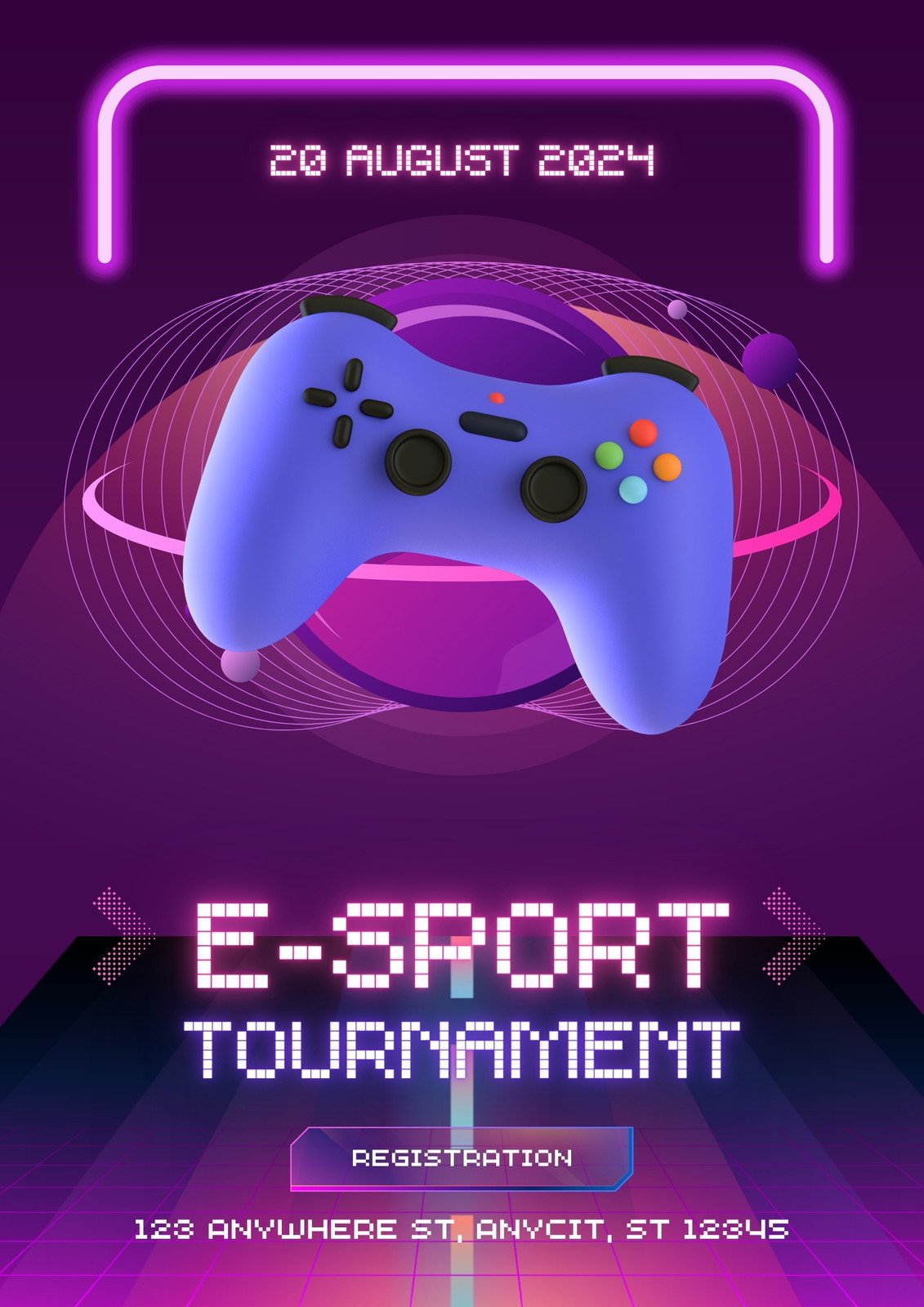 Gaming Tournament Flyer Template - Free Download