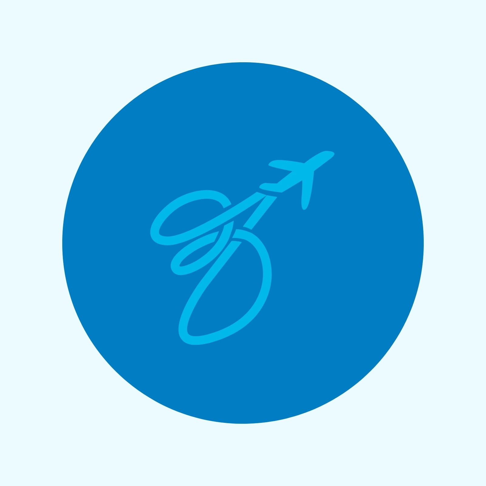 Foto de Perfil Instagram Logo Agencia de Viajes Azul