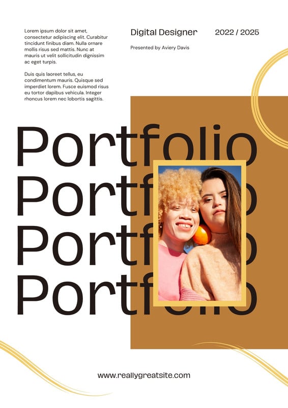 Page 6 - Free portfolio cover page templates to use and print | Canva