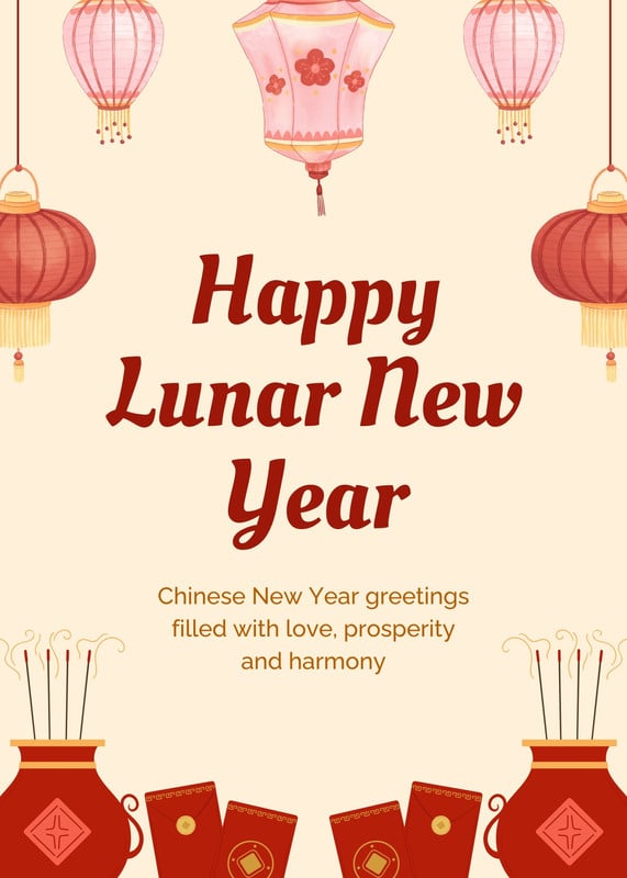 Free printable Chinese New Year poster templates | Canva