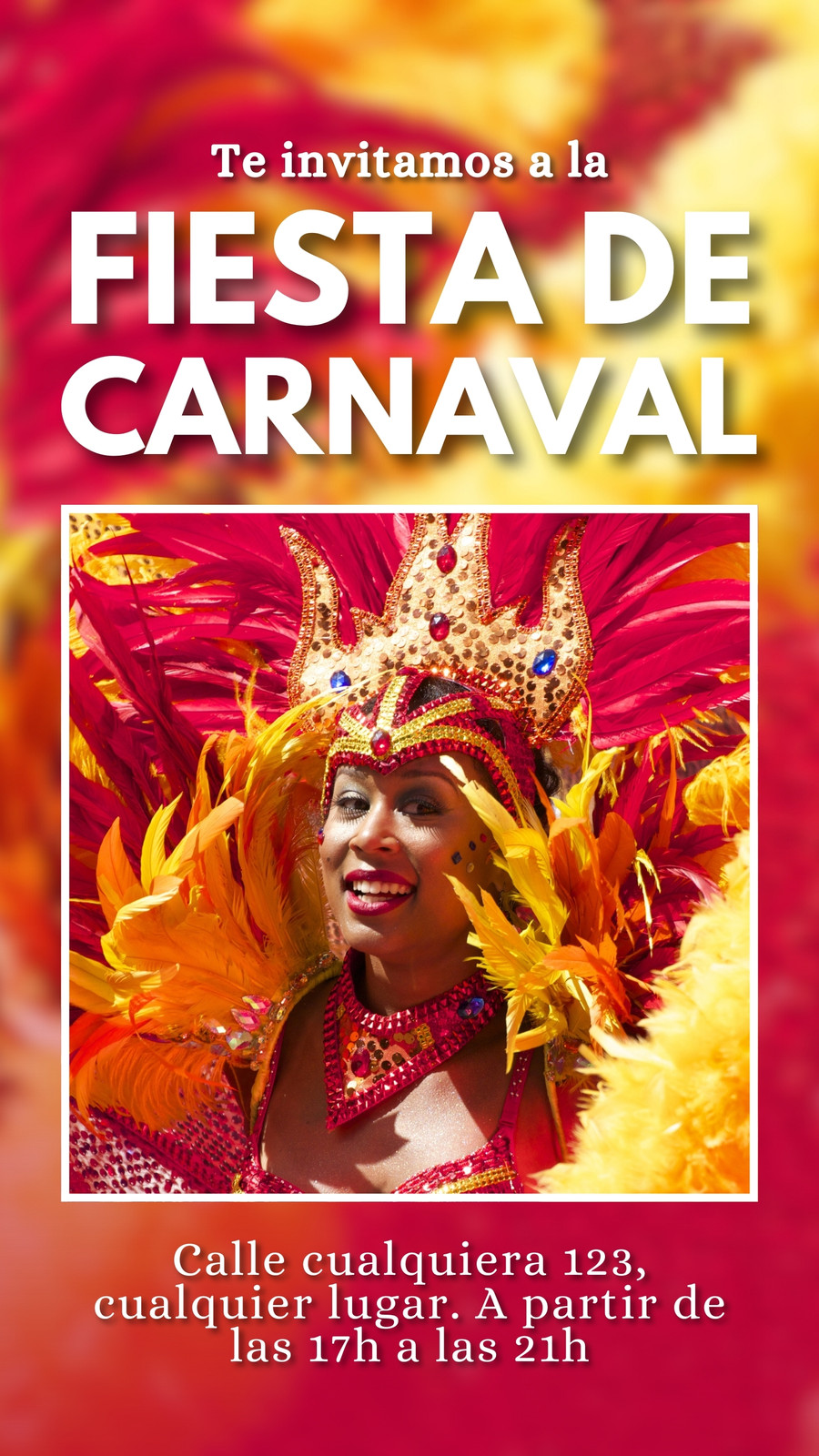 Divertido bingo de disfraces de Carnaval