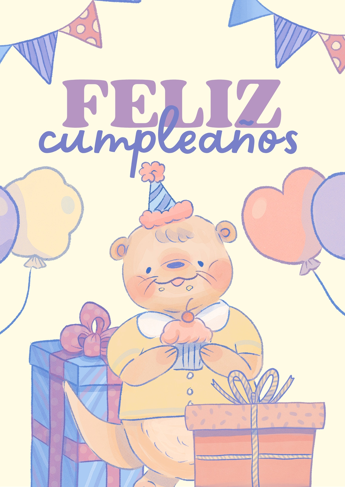 2 Años, tarjetas de Cumpleaños para cada edad