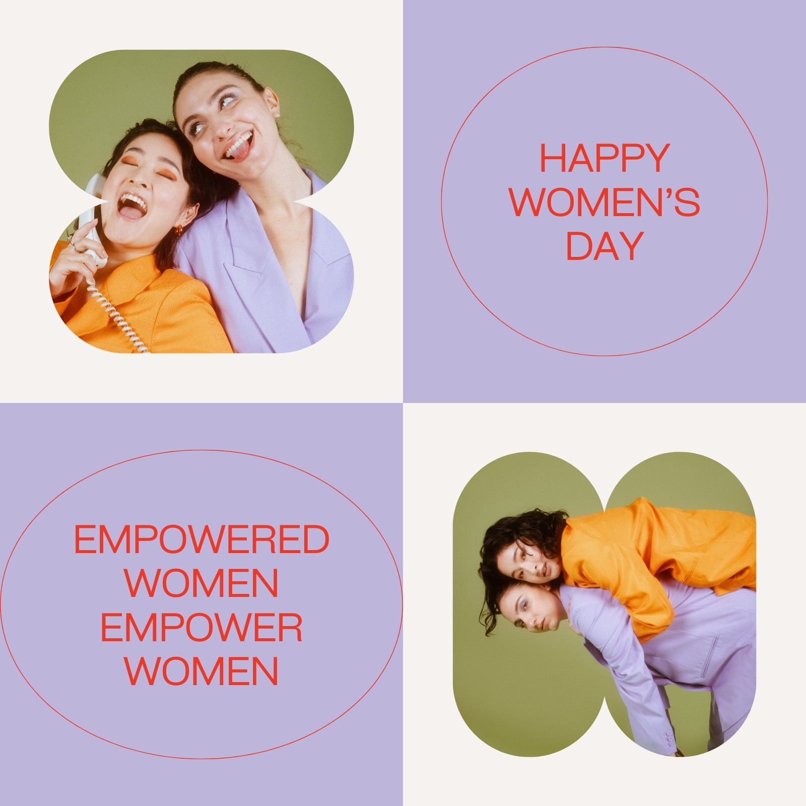 Free Women's Day Instagram post templates to edit