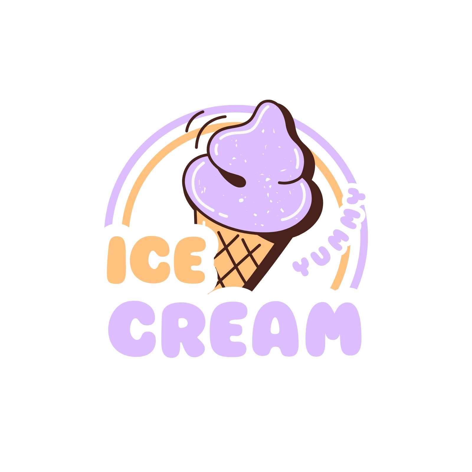 Free and customizable ice cream templates