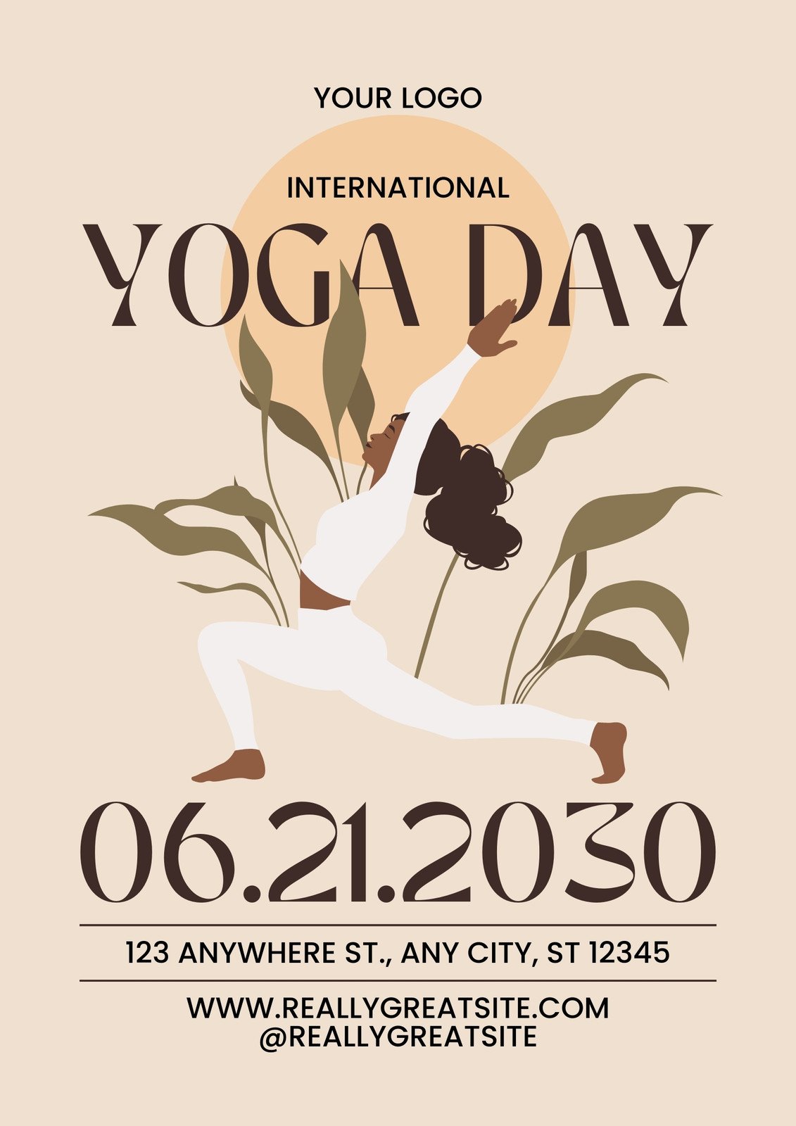 Free - International Yoga Day PowerPoint Template and Google Slides Theme