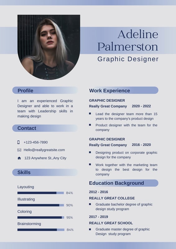 Page 6 - Free printable resume templates you can customize | Canva