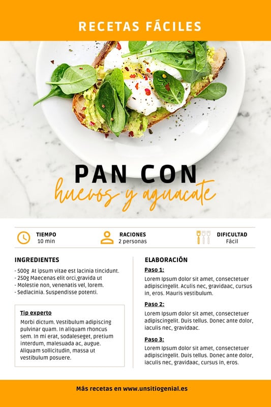 Plantillas Para Recetario De Cocina Canva 2396