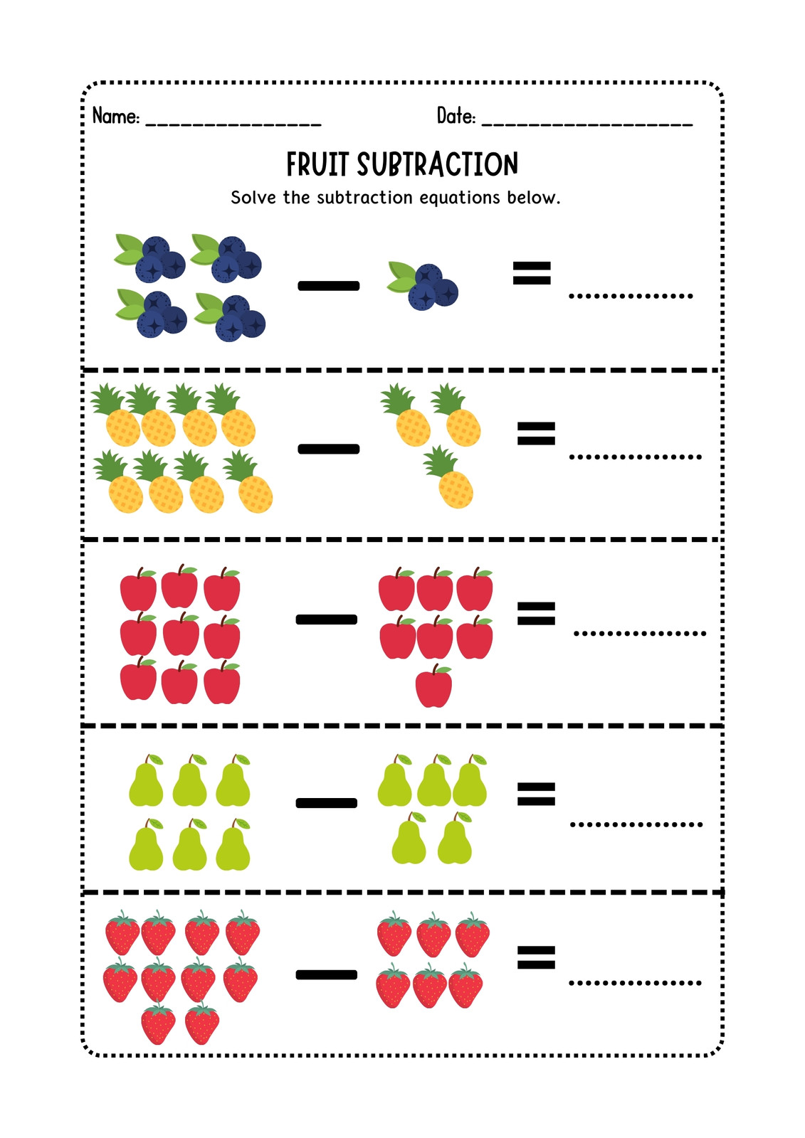 Free and customizable fruit templates