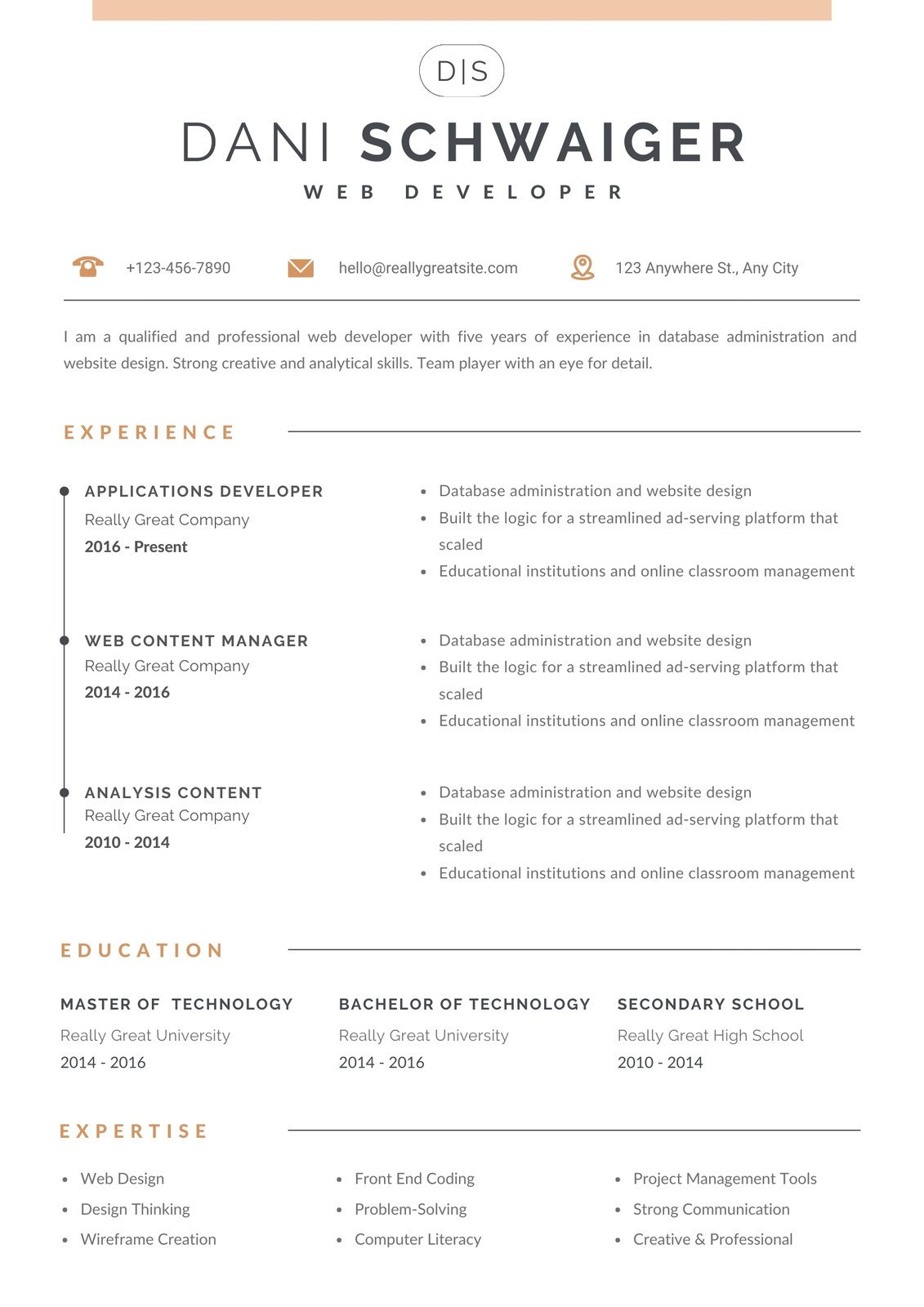 High School Student Resume Template For College