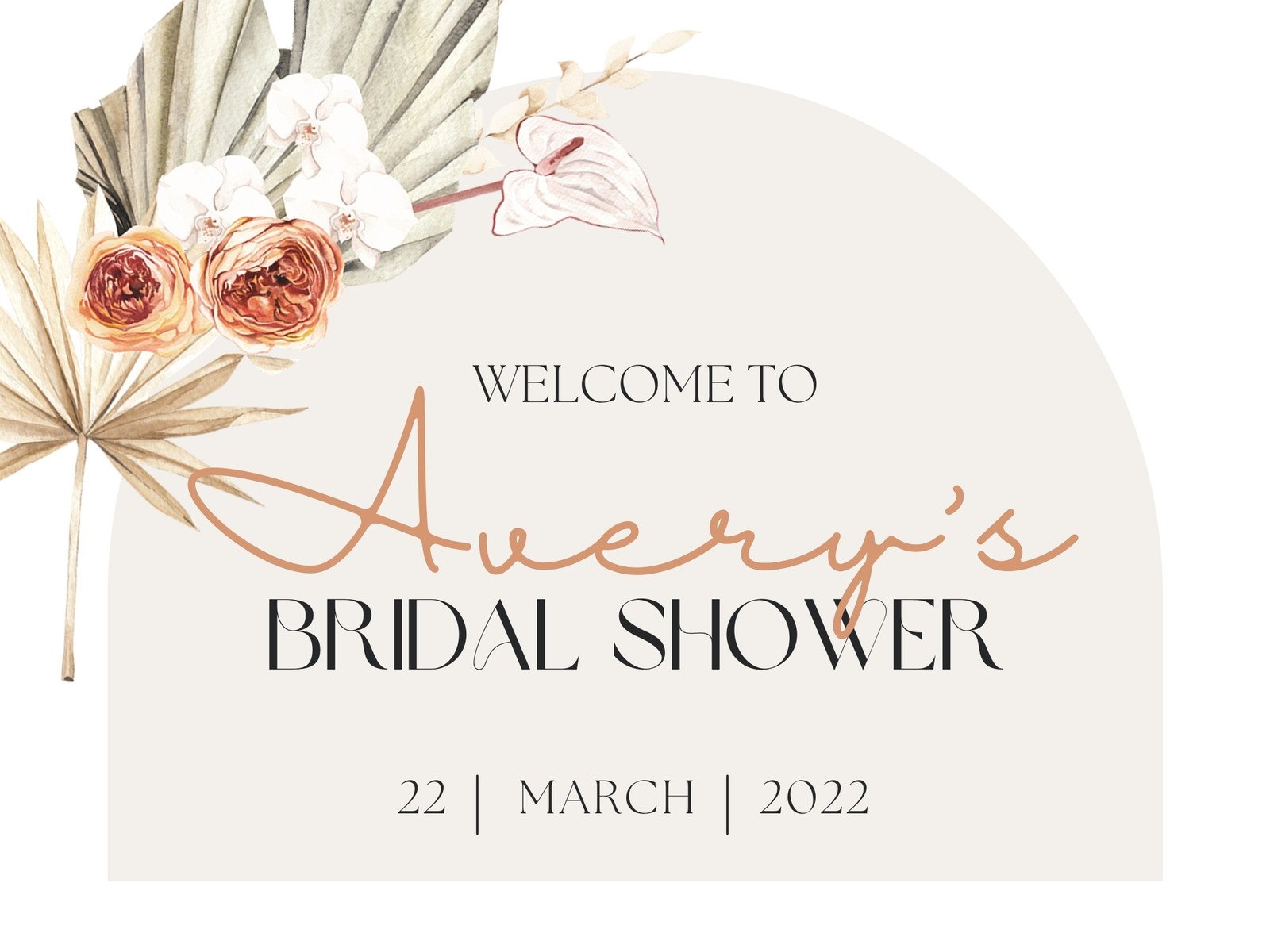 Bridal Shower Welcome Sign Template, Download, Try Before You Buy