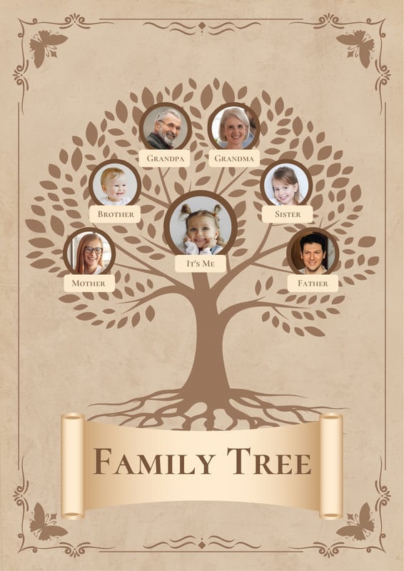 family tree drawing for kids