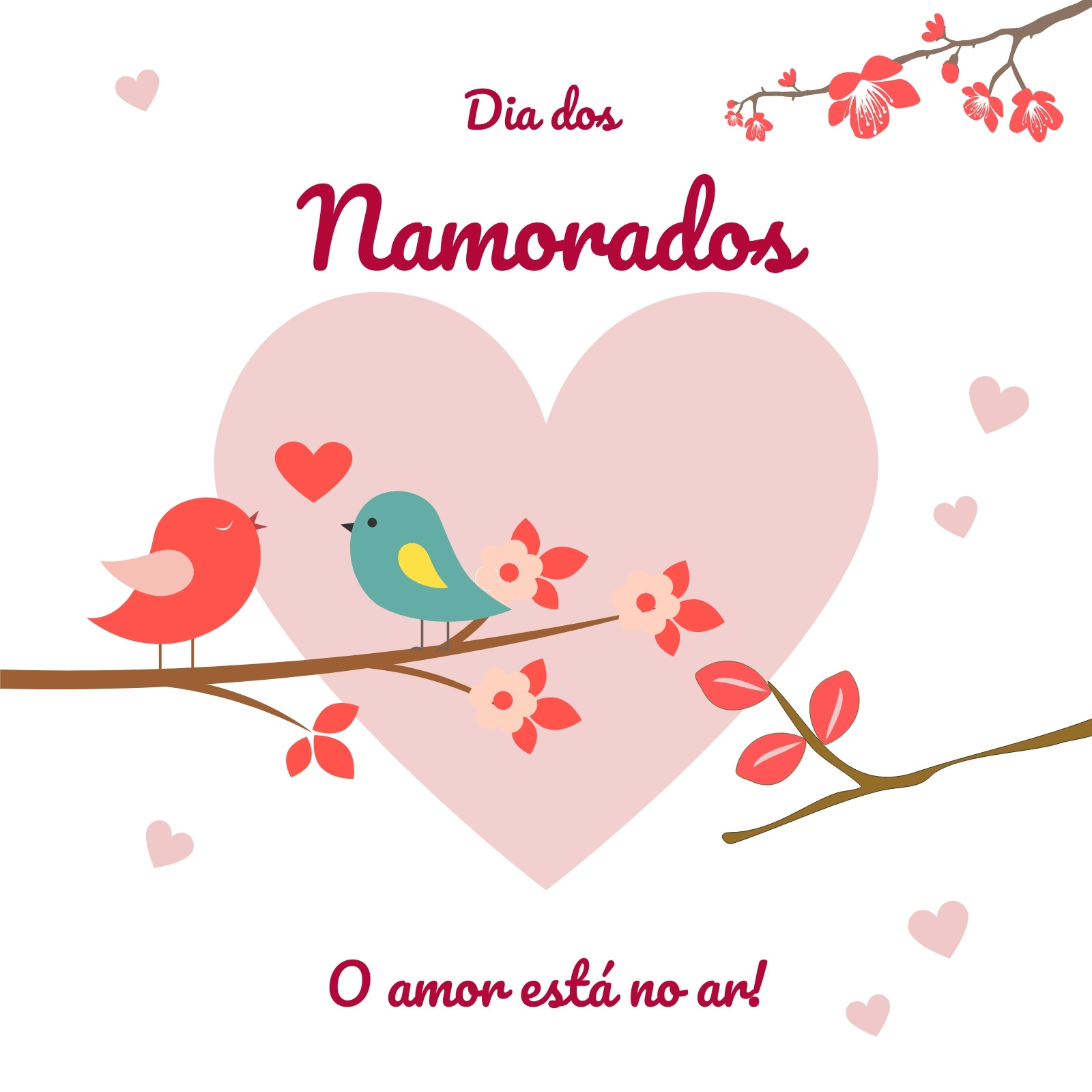 Modelos gratuitos e personalizáveis de Dia dos Namorados - Canva