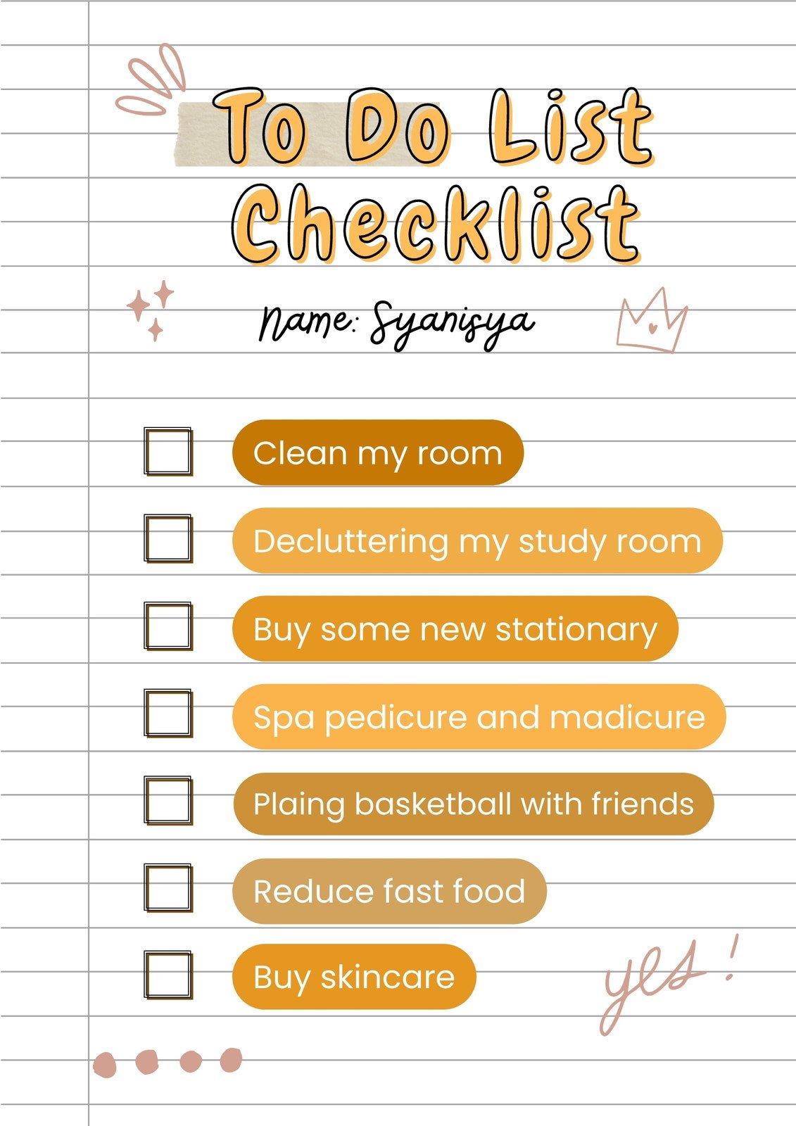Canva White Paper Creative Printable To Do List Checklist 3YM72GN5G1g 
